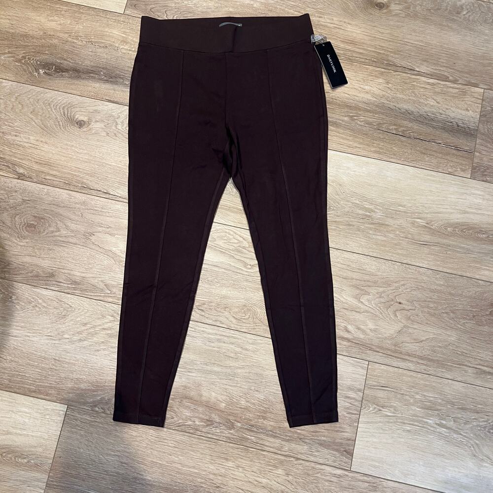 MATTY M. Women's The All-Day Side Pocket Legging Size L In Dark Brown - Picture 2 of 11